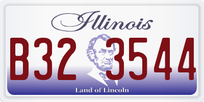 IL license plate B323544