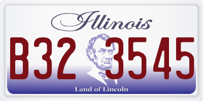 IL license plate B323545