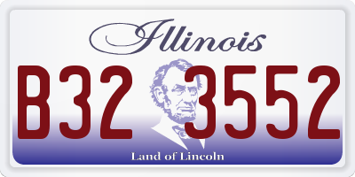 IL license plate B323552