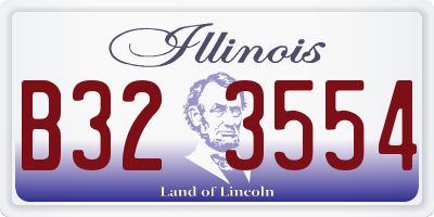 IL license plate B323554