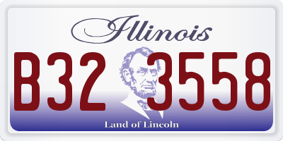 IL license plate B323558