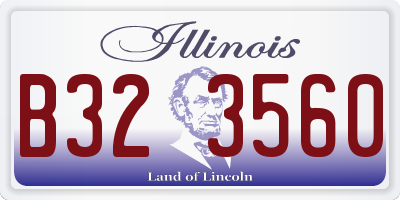 IL license plate B323560
