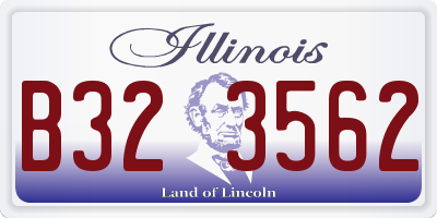 IL license plate B323562