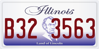 IL license plate B323563