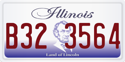 IL license plate B323564