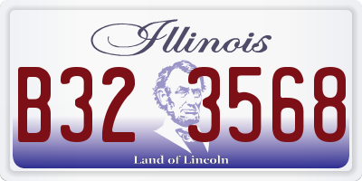 IL license plate B323568