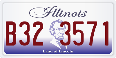 IL license plate B323571
