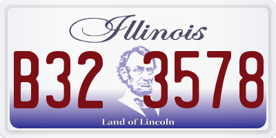 IL license plate B323578