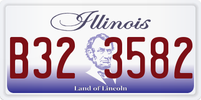 IL license plate B323582
