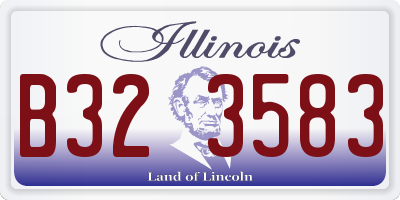 IL license plate B323583