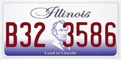 IL license plate B323586