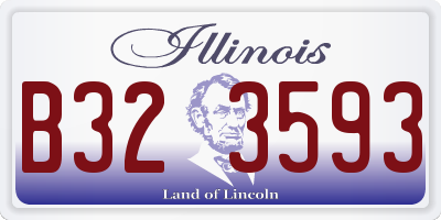 IL license plate B323593