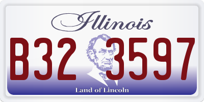 IL license plate B323597