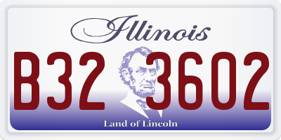 IL license plate B323602