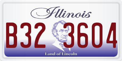 IL license plate B323604