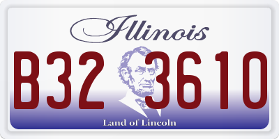 IL license plate B323610