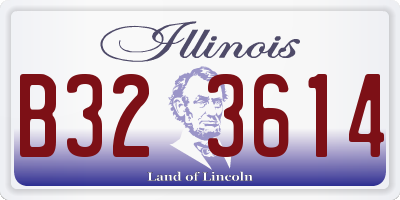 IL license plate B323614