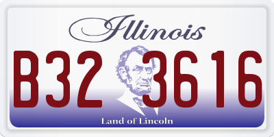 IL license plate B323616