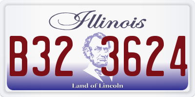 IL license plate B323624