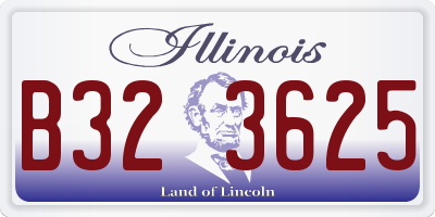 IL license plate B323625