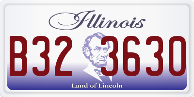 IL license plate B323630