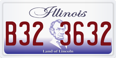 IL license plate B323632