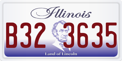 IL license plate B323635