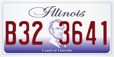 IL license plate B323641