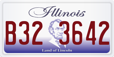 IL license plate B323642