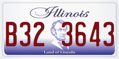 IL license plate B323643