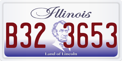 IL license plate B323653