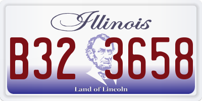 IL license plate B323658