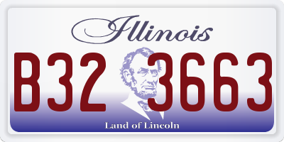 IL license plate B323663
