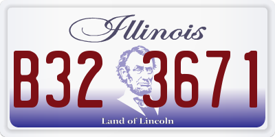 IL license plate B323671