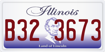 IL license plate B323673