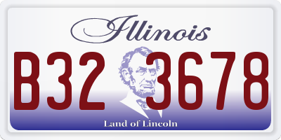IL license plate B323678