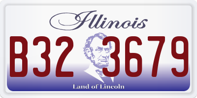 IL license plate B323679