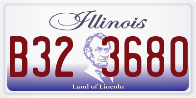 IL license plate B323680