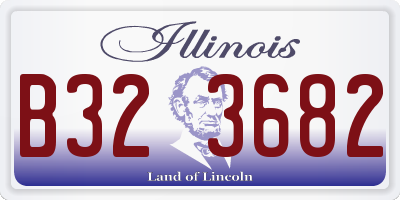 IL license plate B323682