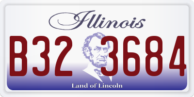 IL license plate B323684