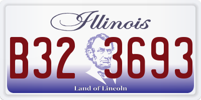 IL license plate B323693