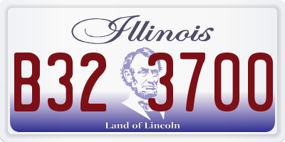IL license plate B323700