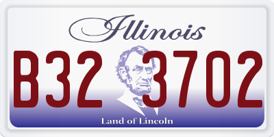 IL license plate B323702