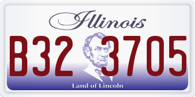 IL license plate B323705