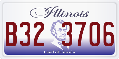 IL license plate B323706