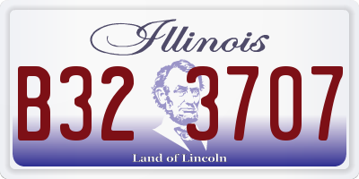 IL license plate B323707