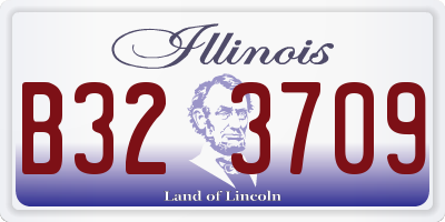 IL license plate B323709
