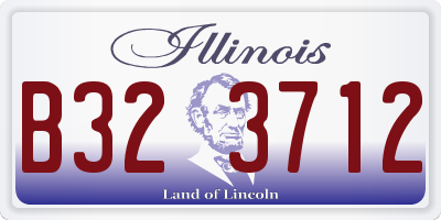 IL license plate B323712