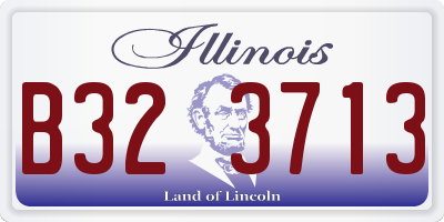 IL license plate B323713