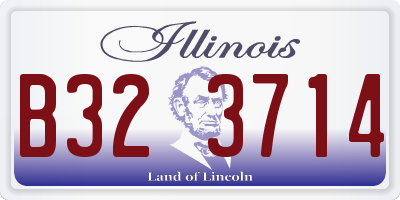 IL license plate B323714